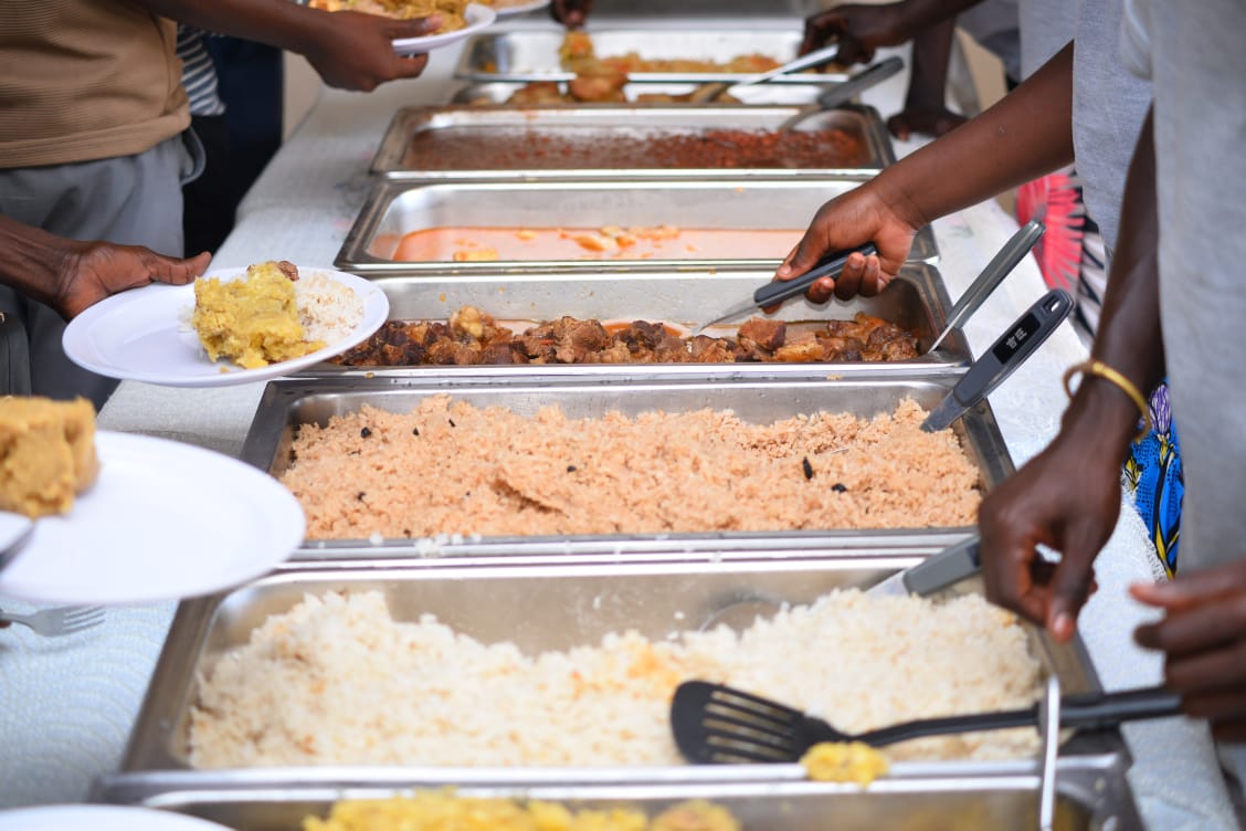Buffet line
